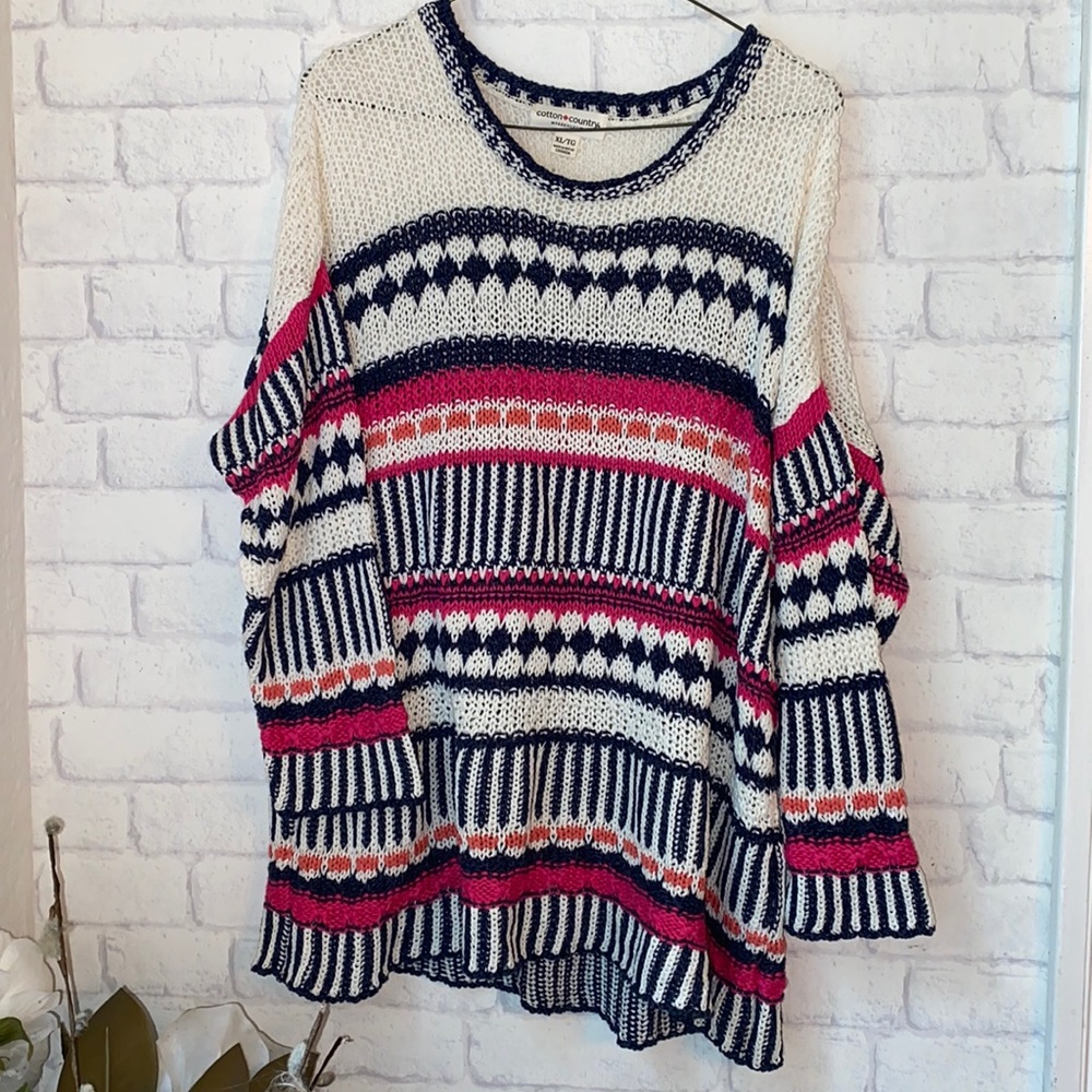 Parkhurst Cotton Country Sweater Size XL